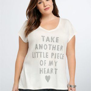 ⭐ HOST PICK ⭐ Torrid Piece of My Heart Tee Size 2